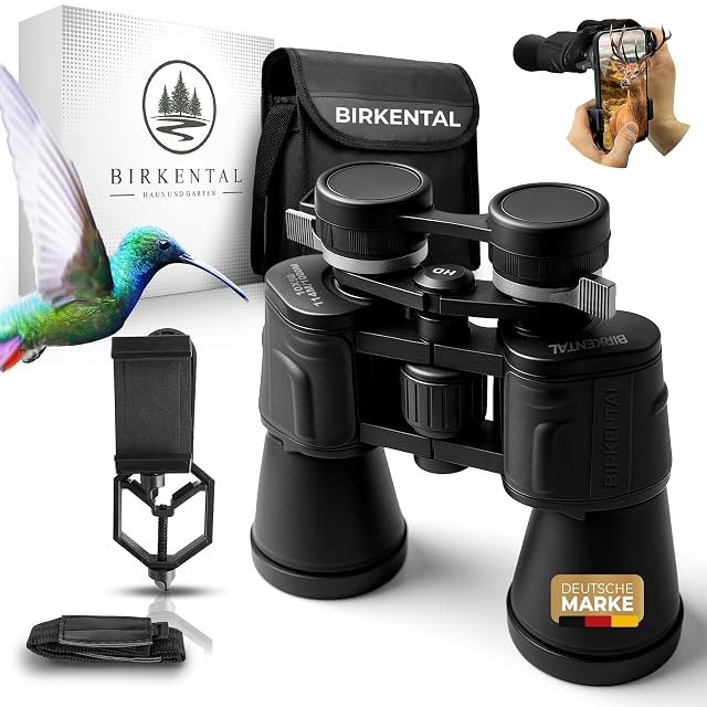 Jumelles Birkental 10x50 noires à œilletons rotatifs