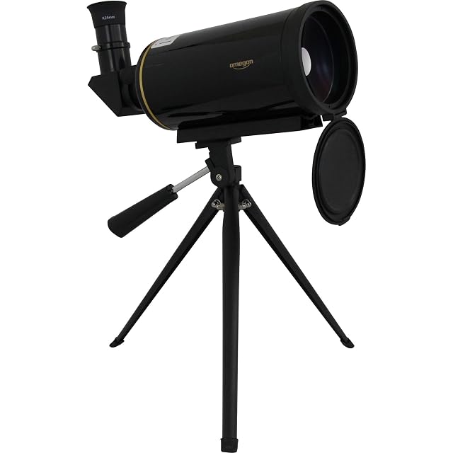Maksutov Omegon MightyMak 80 noir brillant à bandes dorées