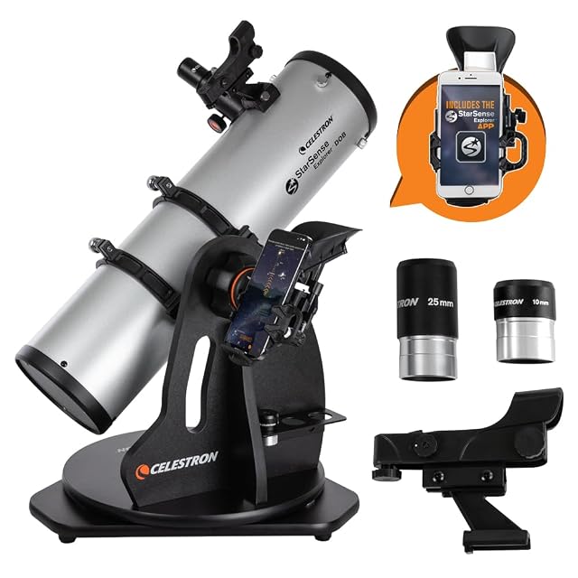 Dobson de table Celestron StarSense Explorer 130 avec son support de téléphone