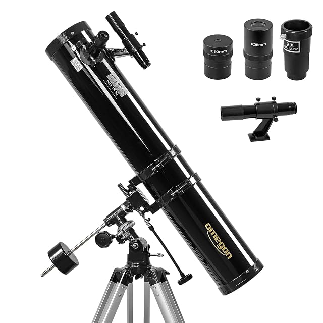 Newton Omegon N 114/900 sur sa monture équatoriale EQ-1