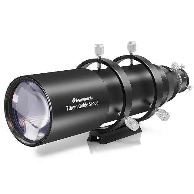 Lunette-guide Astromania GS70 de 70 mm avec colliers et queue d’aronde