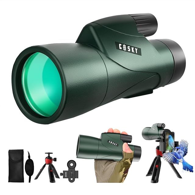 Monoculaire Gosky Piper 12×55 avec son adaptateur pour smartphone