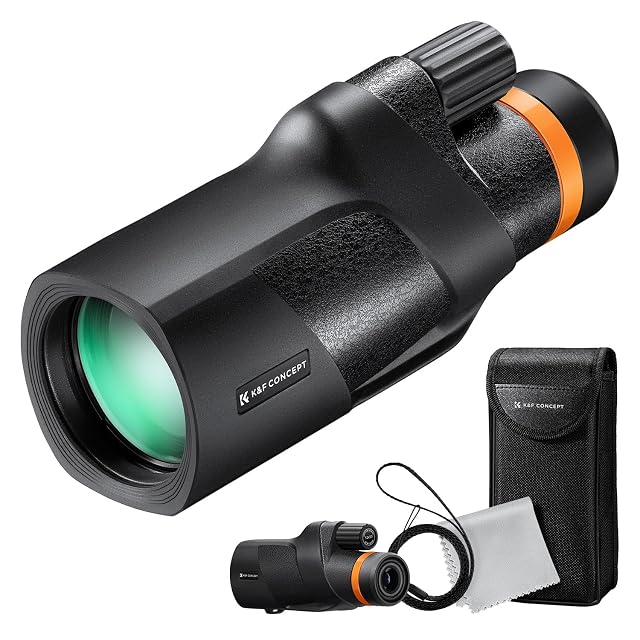 Monoculaire K&F Concept 12×50 à prise caoutchouc texturée