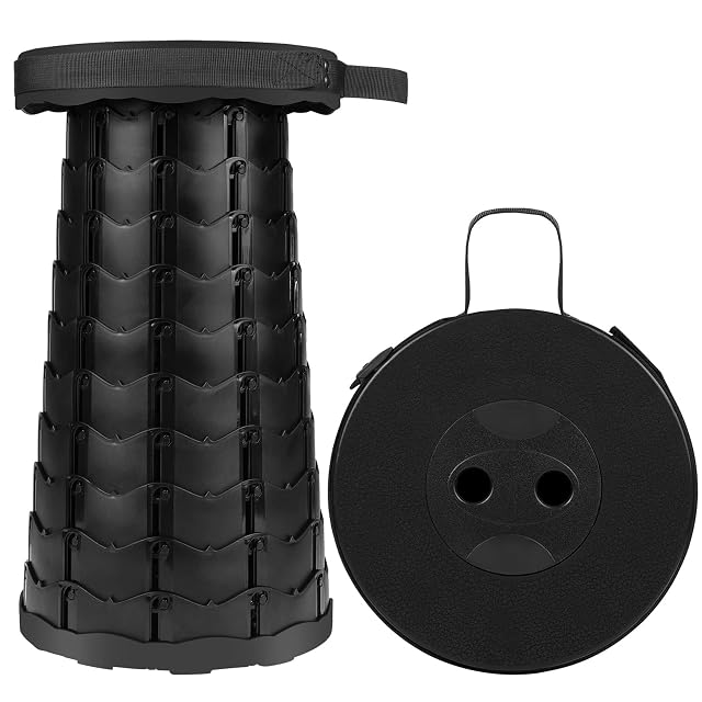 Tabouret pliant télescopique Diealles Shine noir