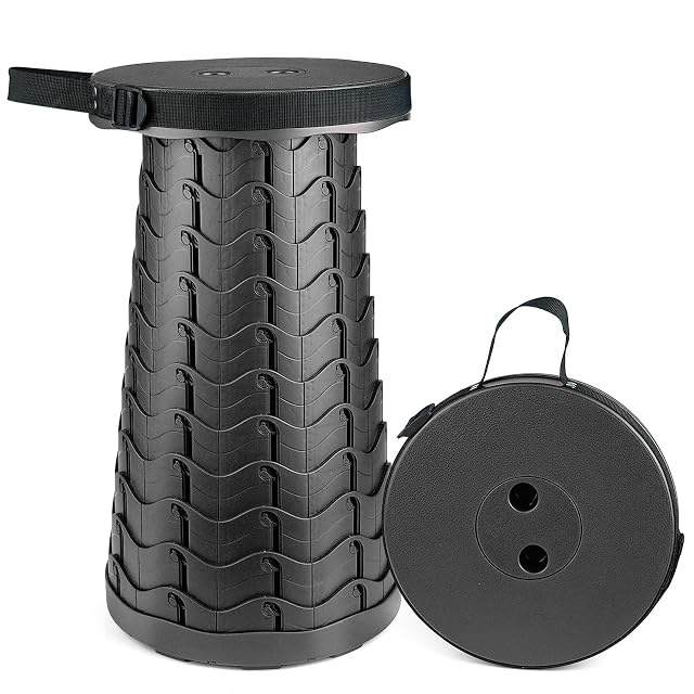 Tabouret télescopique portable Hesanzol avec sangle de transport