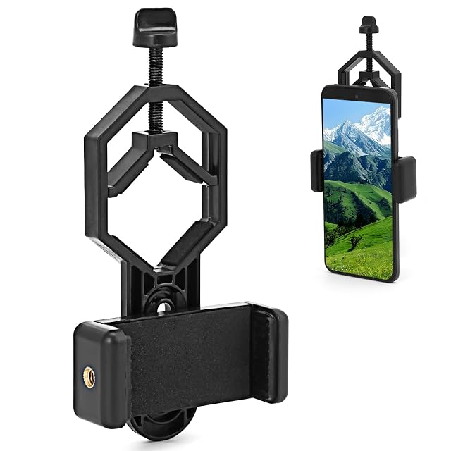 Adaptateur smartphone tout métal QWORK pour télescope