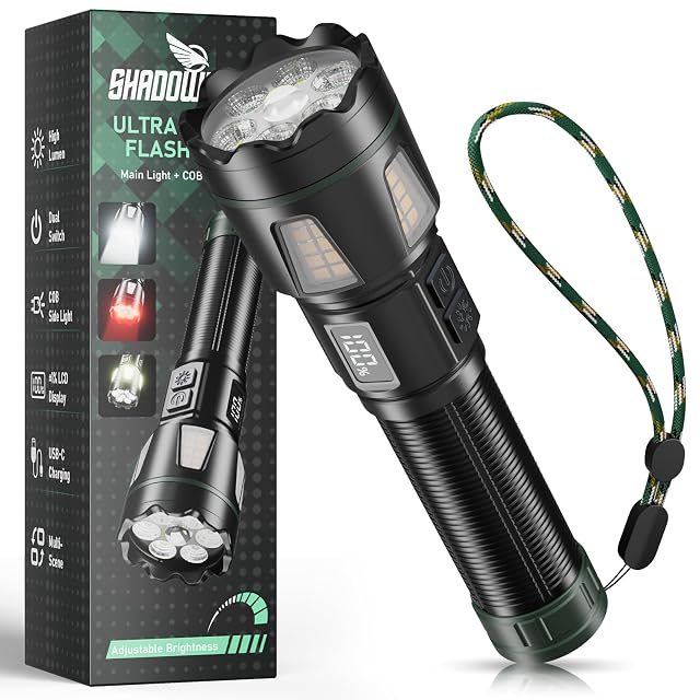 Lampe rechargeable Shadowhawk S1616 avec mode rouge