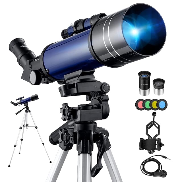 Lunette de voyage BEBANG 70/400 avec son adaptateur pour téléphone en place