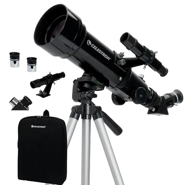 Lunette Celestron Travel Scope 70 avec son sac à dos et son trépied